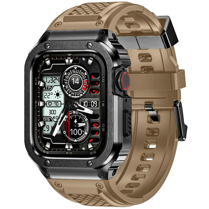Luxury Metal Case & Silicone Band for Apple Watch Ultra & Series
