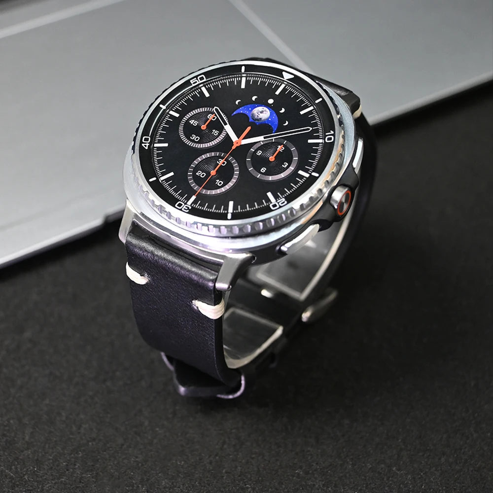 Leather Samsung Galaxy Watch 8 Bands | Classic & Ultra 47mm Strap