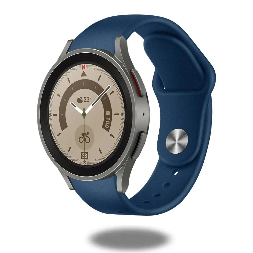 Silicon Active Bands on a smartwatch showcasing sleek design and comfort for all activities.