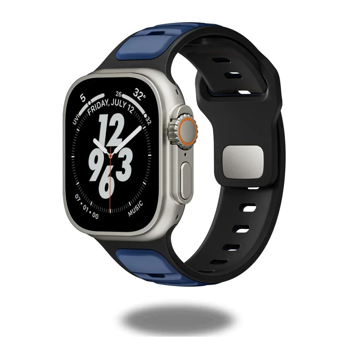 Trendy Rugged Silicon Dual Tone Sports Bands