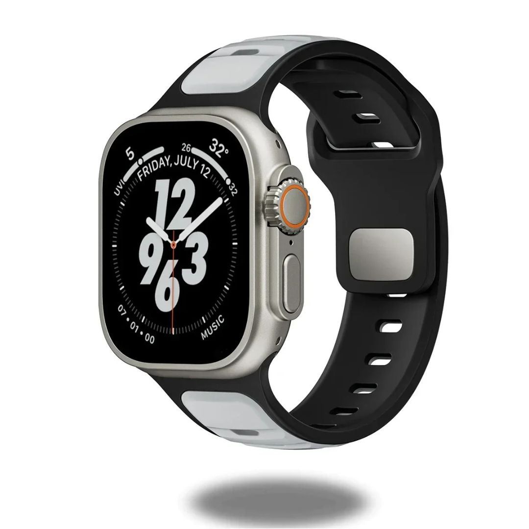 Trendy Rugged Silicon Dual Tone Sports Bands