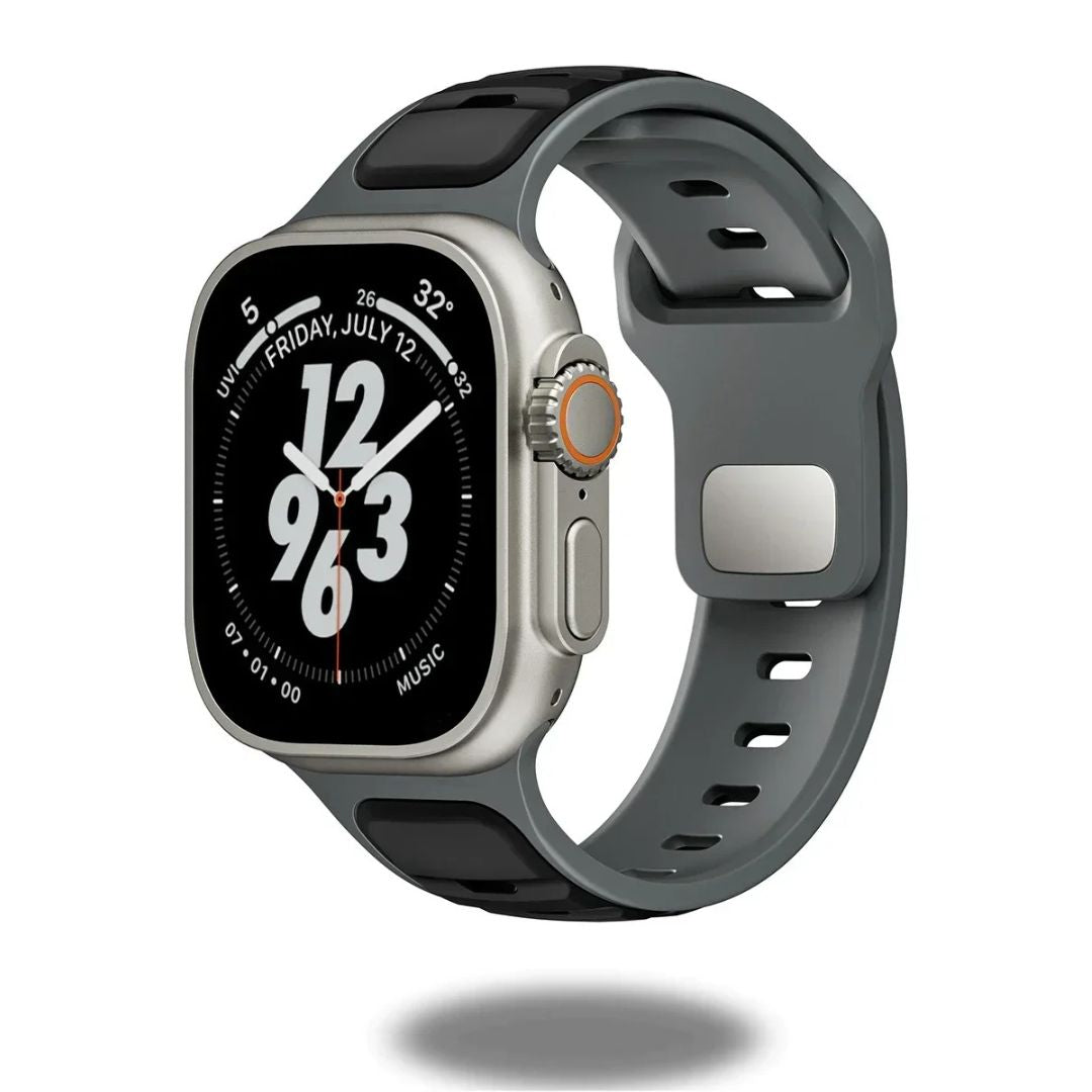 Trendy Rugged Silicon Dual Tone Sports Bands
