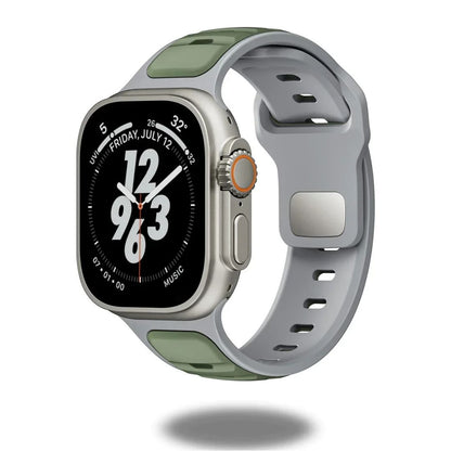 Trendy Rugged Silicon Dual Tone Sports Bands