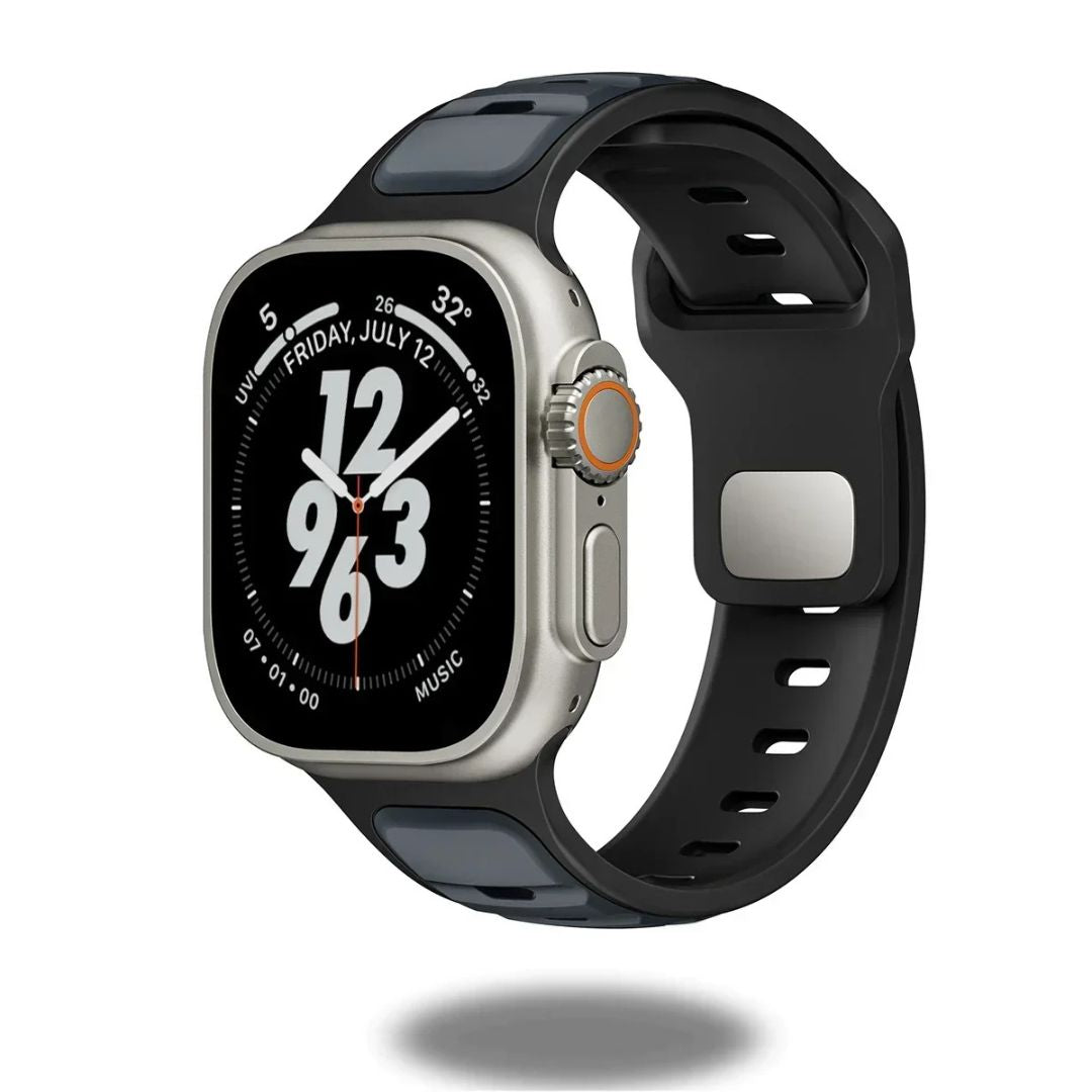 Trendy Rugged Silicon Dual Tone Sports Bands
