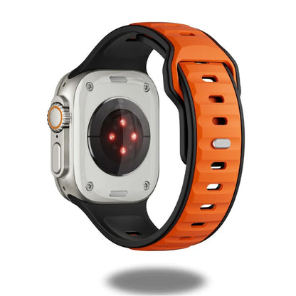 Trendy Rugged Silicon Dual Tone Sports Bands
