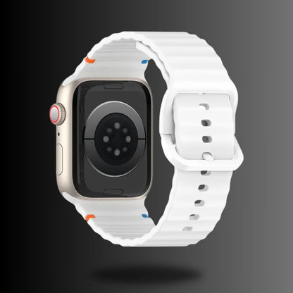 Silicon Sports Straps + Case with Glass For Apple Watch