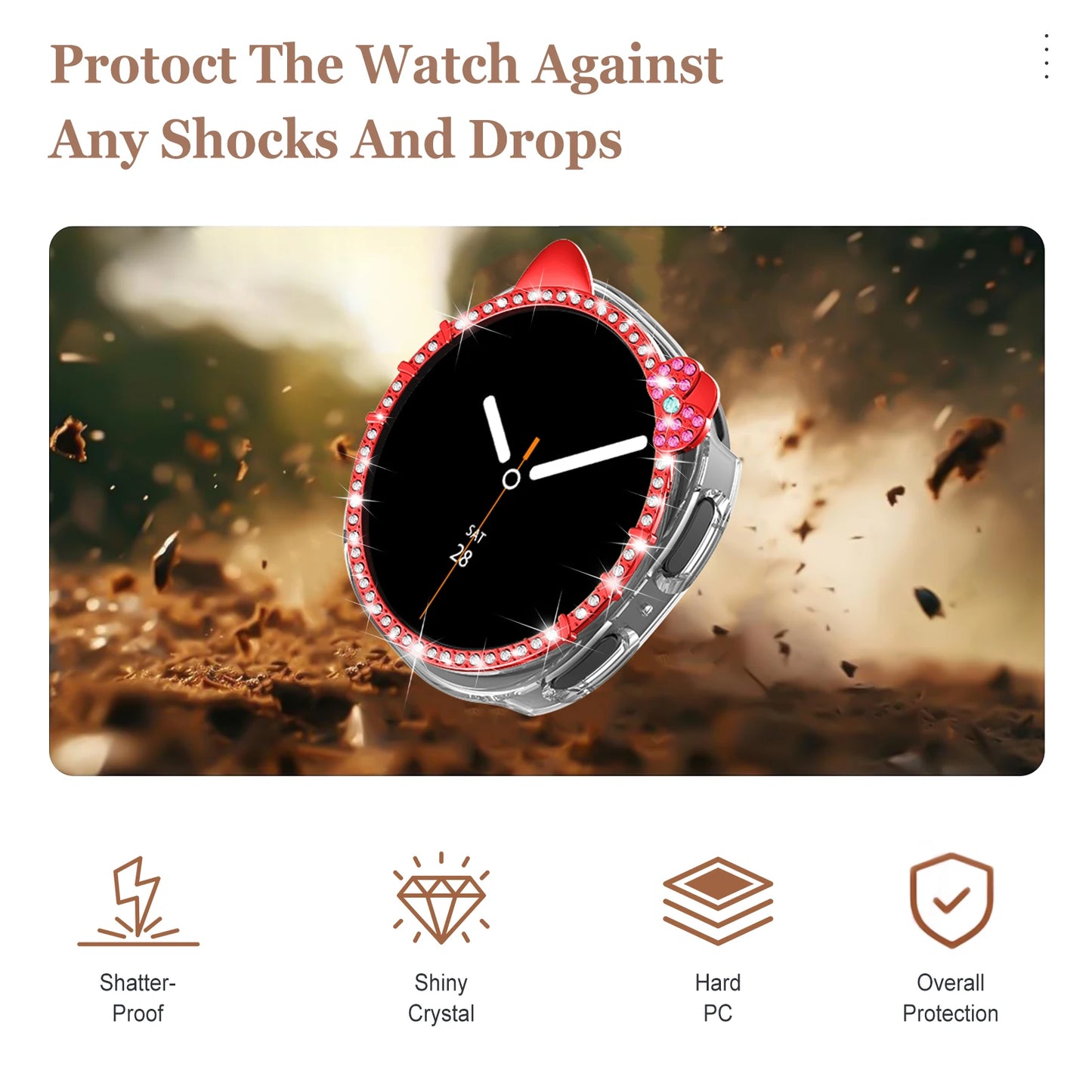 Bling Case for Samsung Galaxy Watch 8 – 40mm & 44mm Cover
