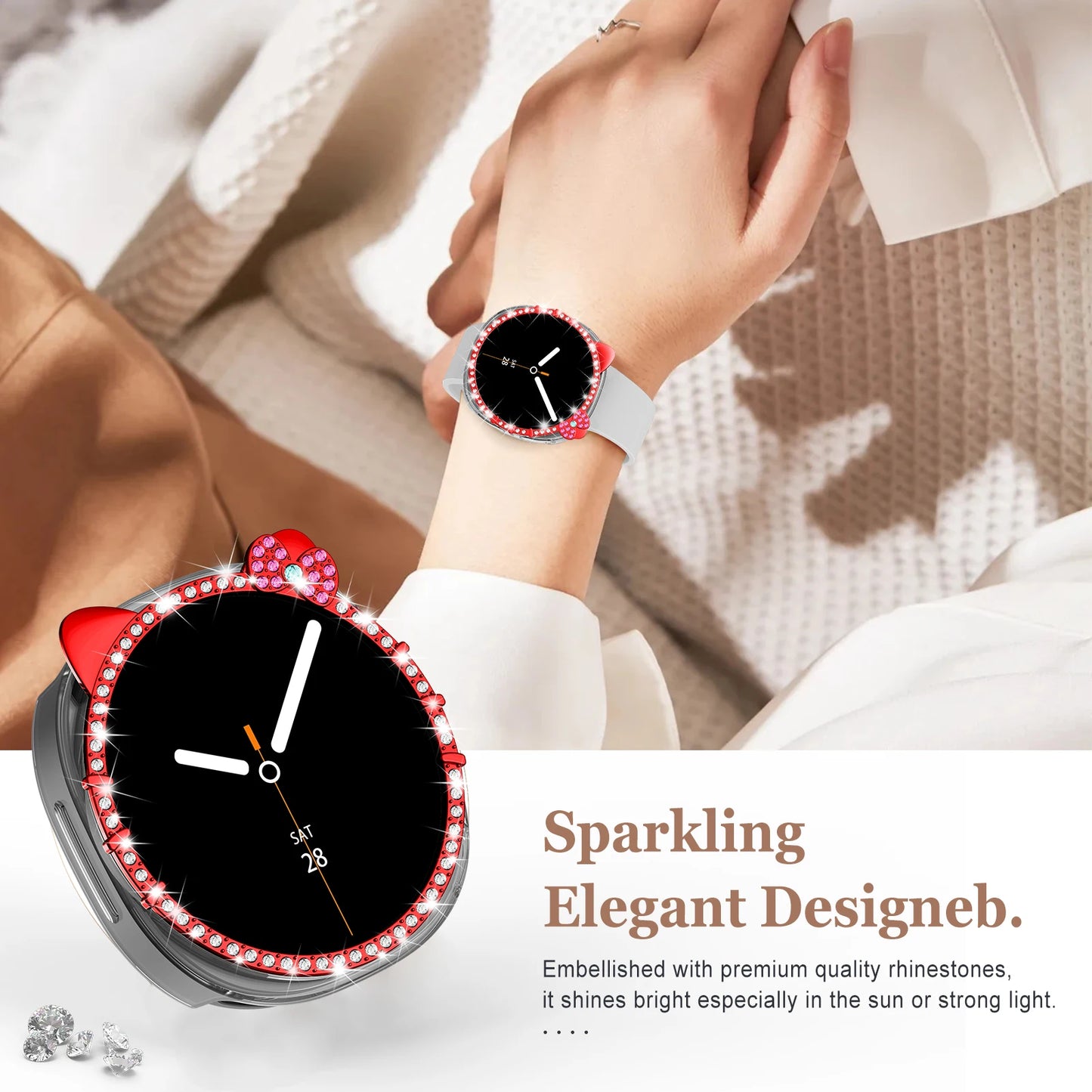 Bling Case for Samsung Galaxy Watch 8 – 40mm & 44mm Cover