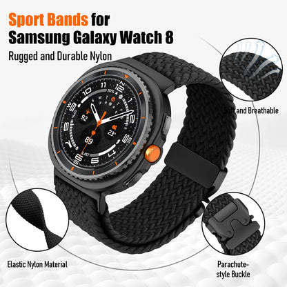 Braided Nylon Strap for Galaxy Watch 8 & 8 Classic 46mm