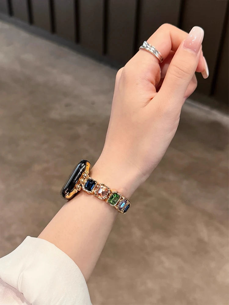 Elastic Diamond Bracelet Band for Apple Watch