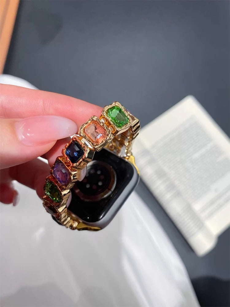 Elastic Diamond Bracelet Band for Apple Watch