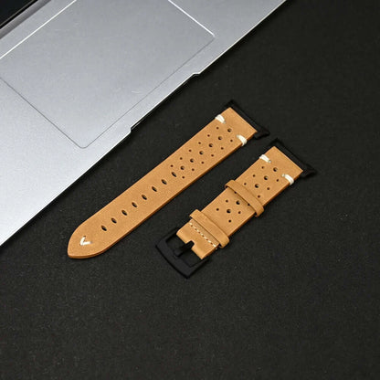Leather Samsung Galaxy Watch 8 Bands | Classic & Ultra 47mm Strap on a sleek background.