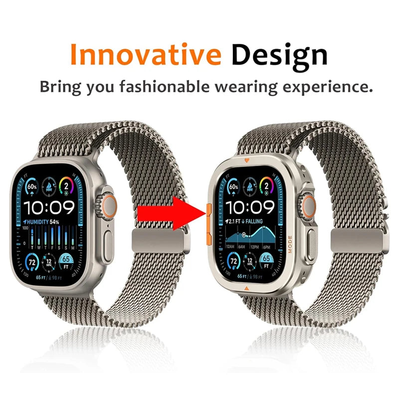 Aluminum Alloy Armor Case for Apple Watch Ultra 3/2/1 & Series 11/10 (46/49mm) showcasing innovative design and features.