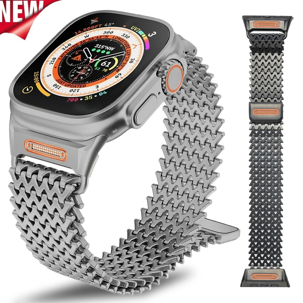 Lux Milanese Magnetic Apple Watch Band – Stainless Steel Strap