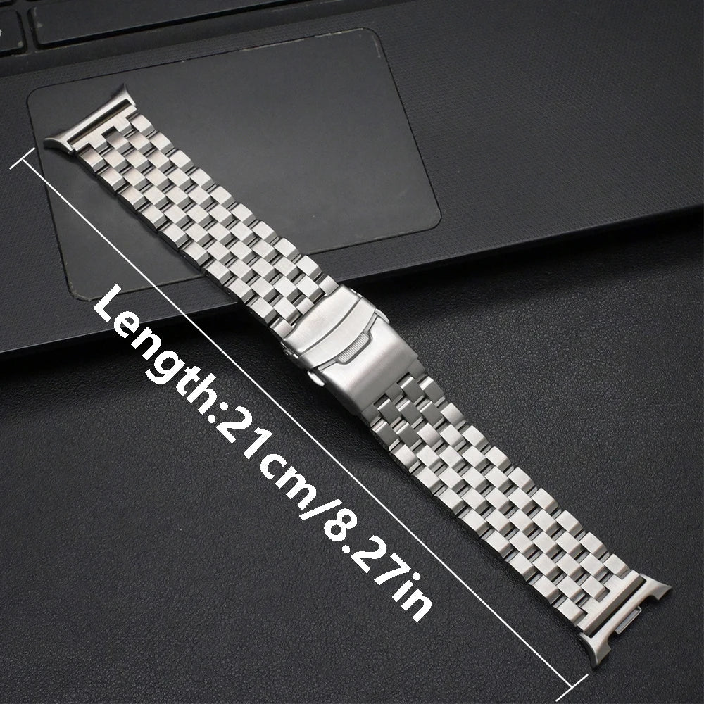 Luxury Stainless Steel No-Gap Bracelet for Galaxy Watch 8 & Ultra