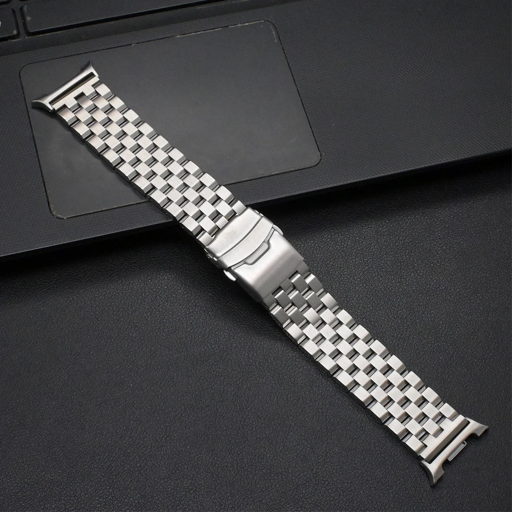 Luxury Stainless Steel No-Gap Bracelet for Galaxy Watch 8 & Ultra
