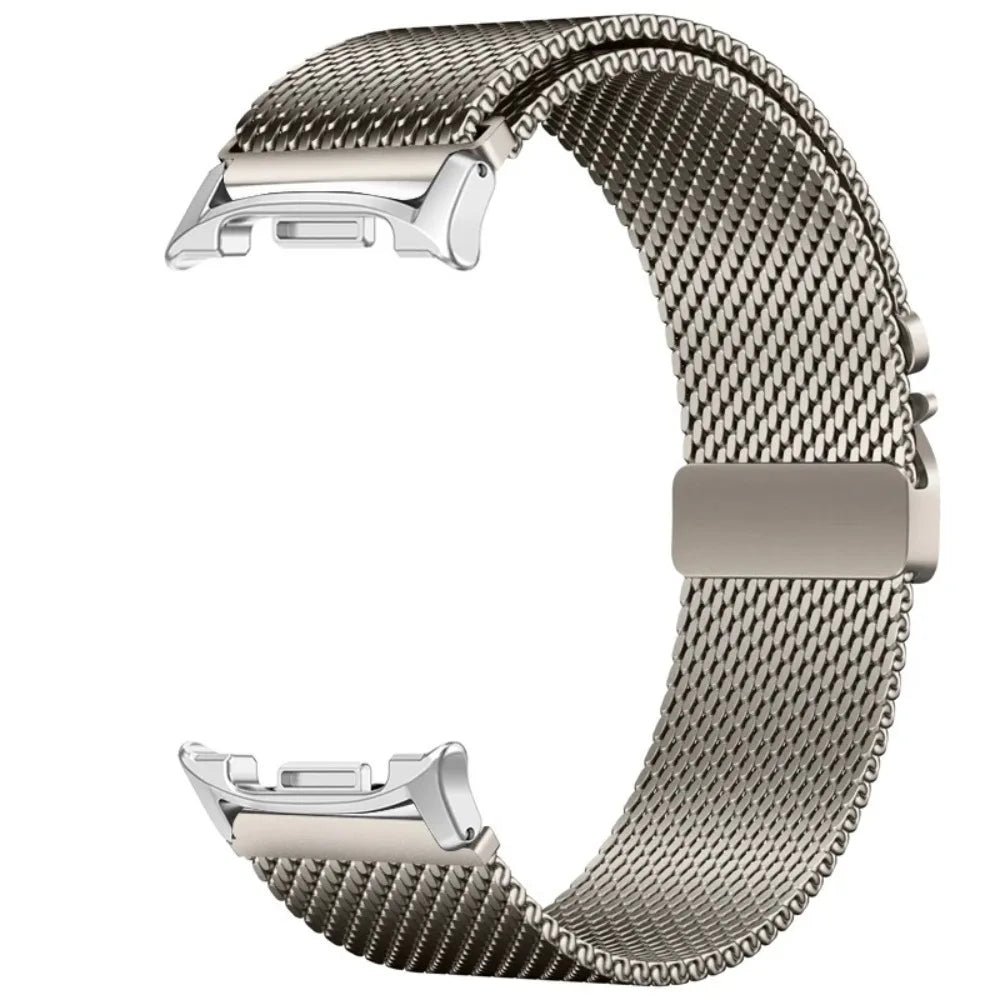Magnetic Milanese Loop for Samsung Galaxy Watch 8/Ultra 47mm stylish stainless steel mesh band.