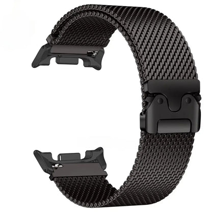 Magnetic Milanese Loop for Samsung Galaxy Watch 8/Ultra 47mm in sleek black stainless steel mesh.