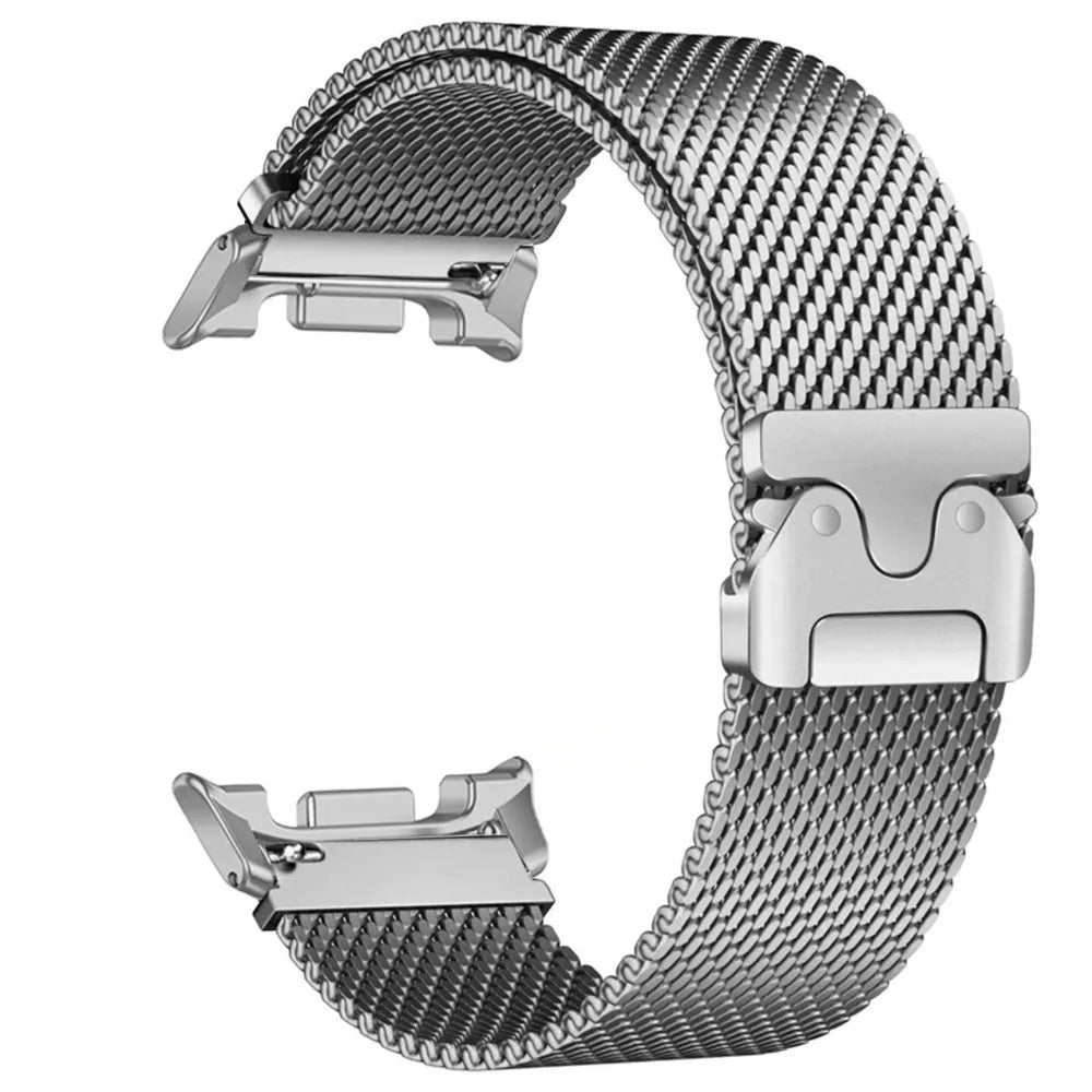 Magnetic Milanese Loop for Samsung Galaxy Watch 8/Ultra 47mm stainless steel mesh with magnetic clasp.