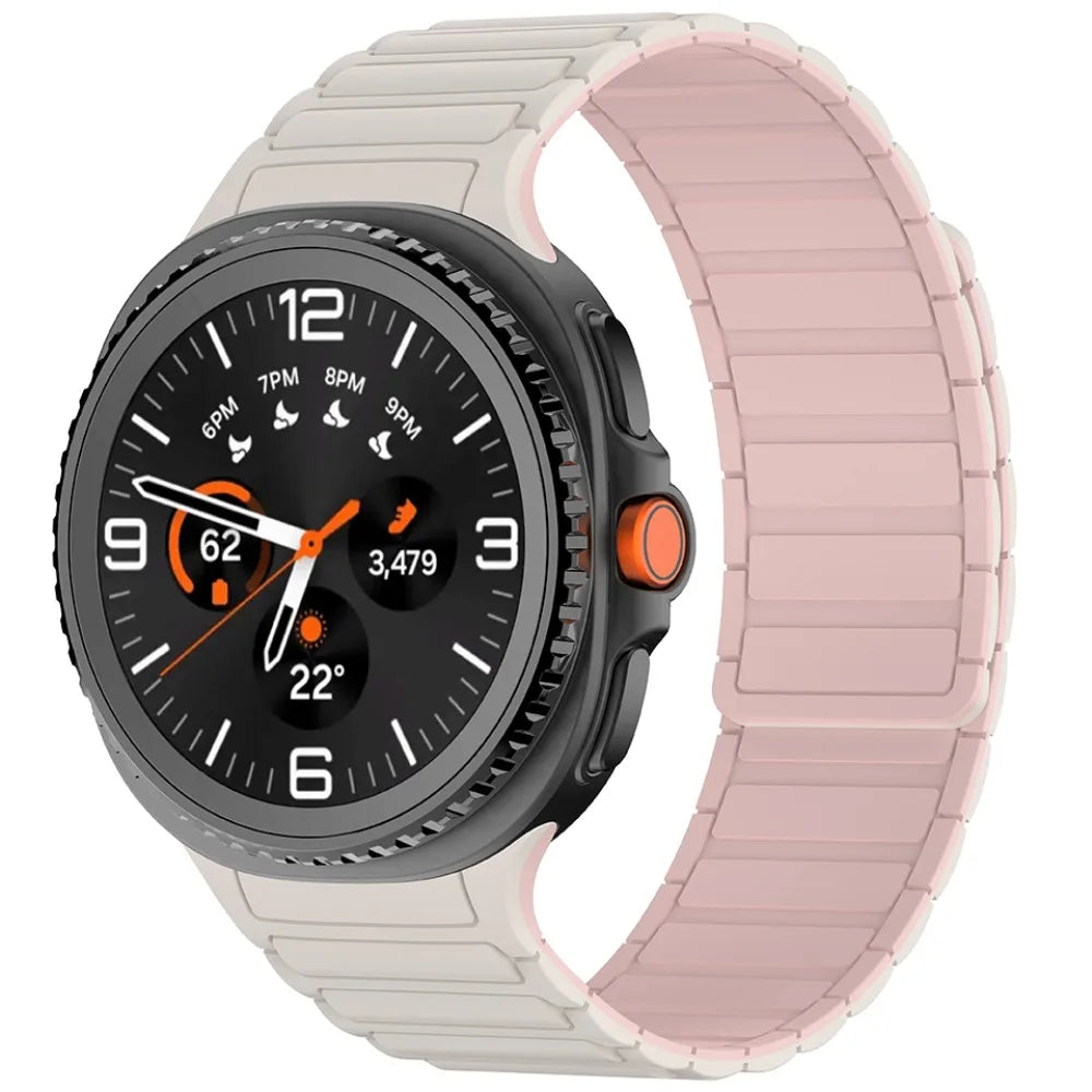 Magnetic Silicone Loop Band for Samsung Galaxy Watch 8 40/44/46mm with stylish design and magnetic buckle.