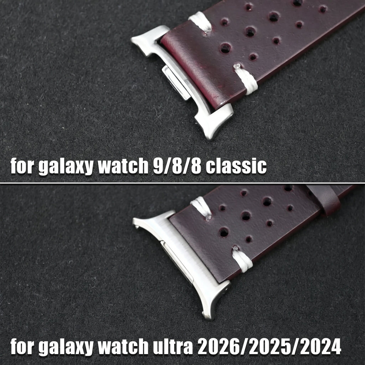 Leather Galaxy Watch 9 & 8 Band | Classic & Ultra 2 & 1 Strap