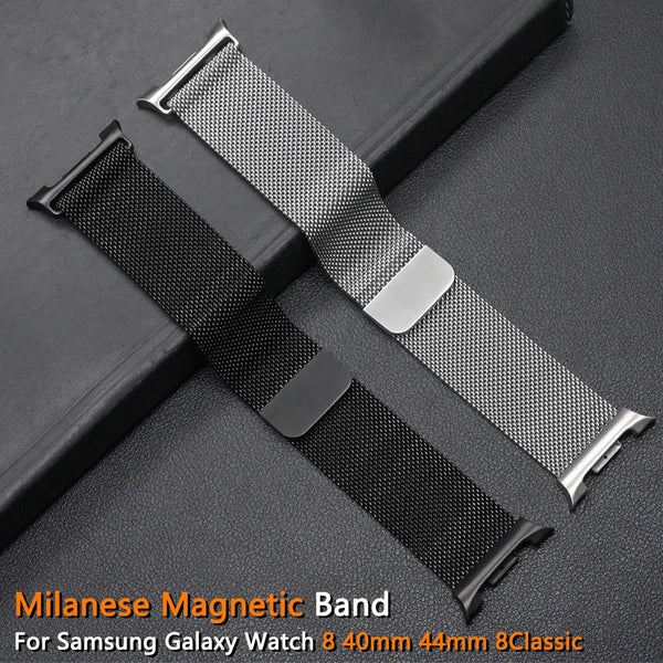 Milanese magnetic stainless steel mesh loop band for Samsung Galaxy Watch 9 and Watch 8