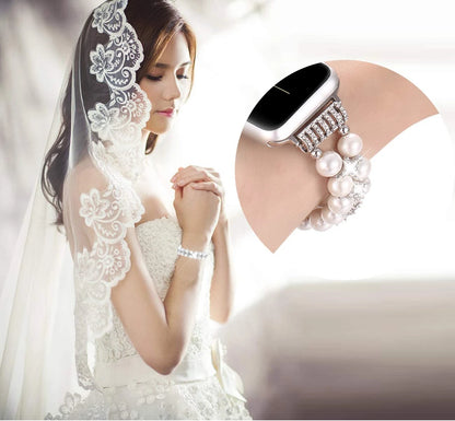 Pearl Beaded Apple Watch Band