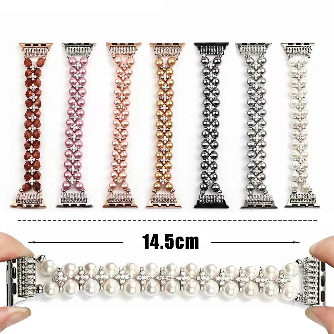 Pearl Beaded Apple Watch Band