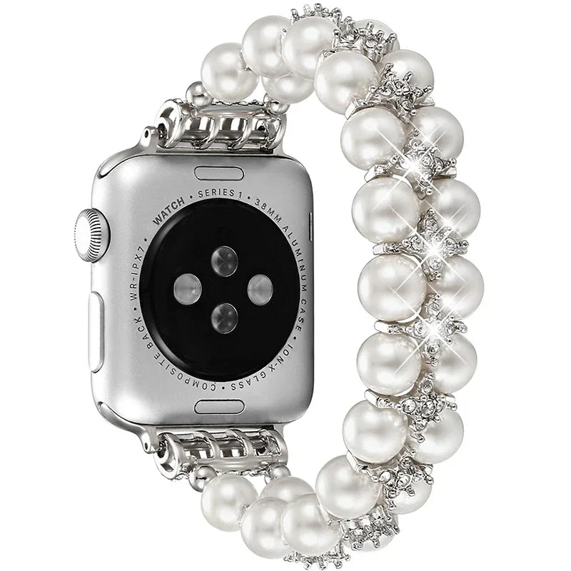 Pearl Beaded Apple Watch Band