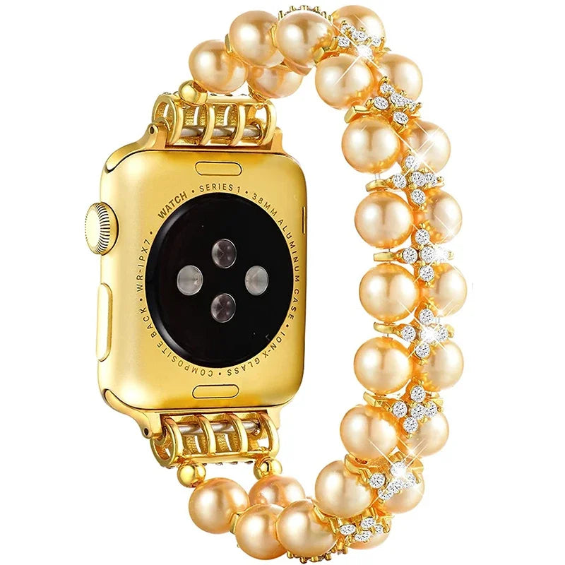 Pearl Beaded Apple Watch Band