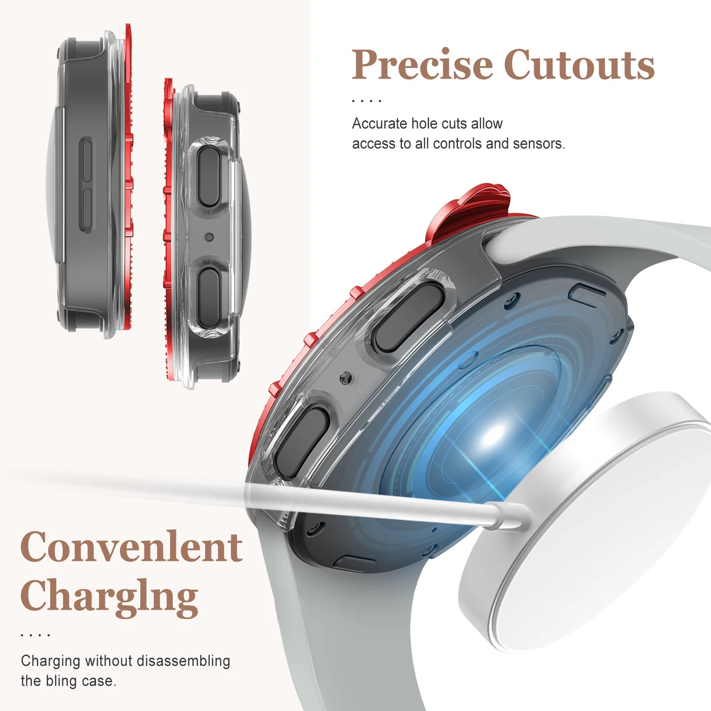 Bling Case for Samsung Galaxy Watch 8 – 40mm & 44mm Cover