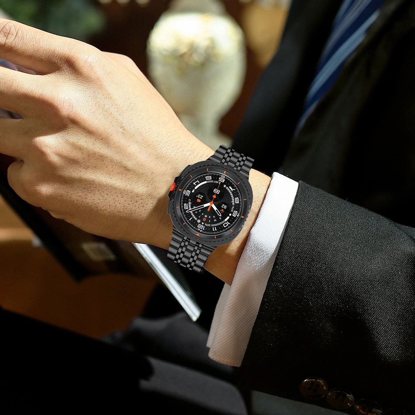 Denis, The Stainless Steel Metal Band for Galaxy Watch 8 & 8 Classic 46mm