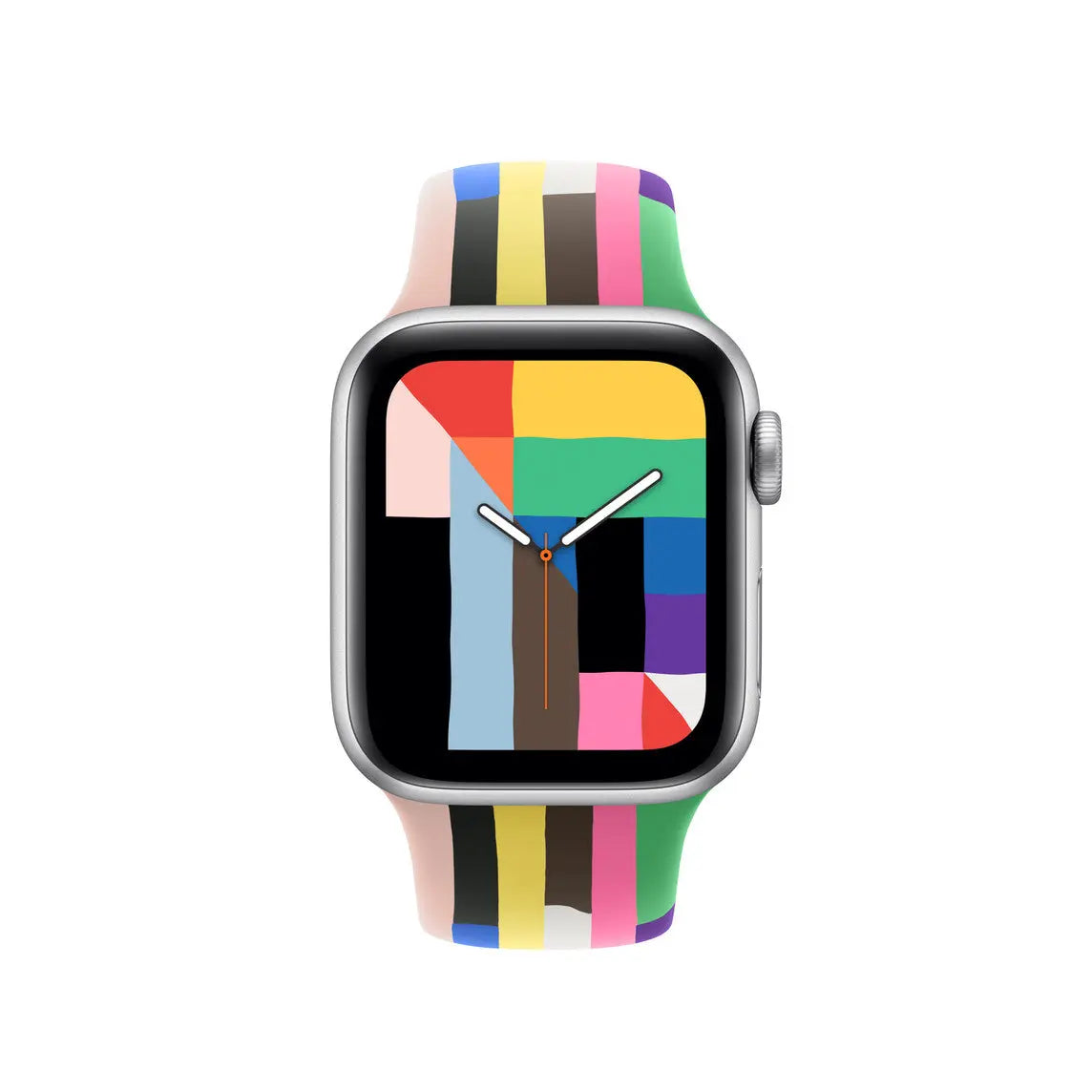Silicon Sports 2025 Bands Apple Watch band in colorful design, breathable fluoroelastomer, compatible with all models.