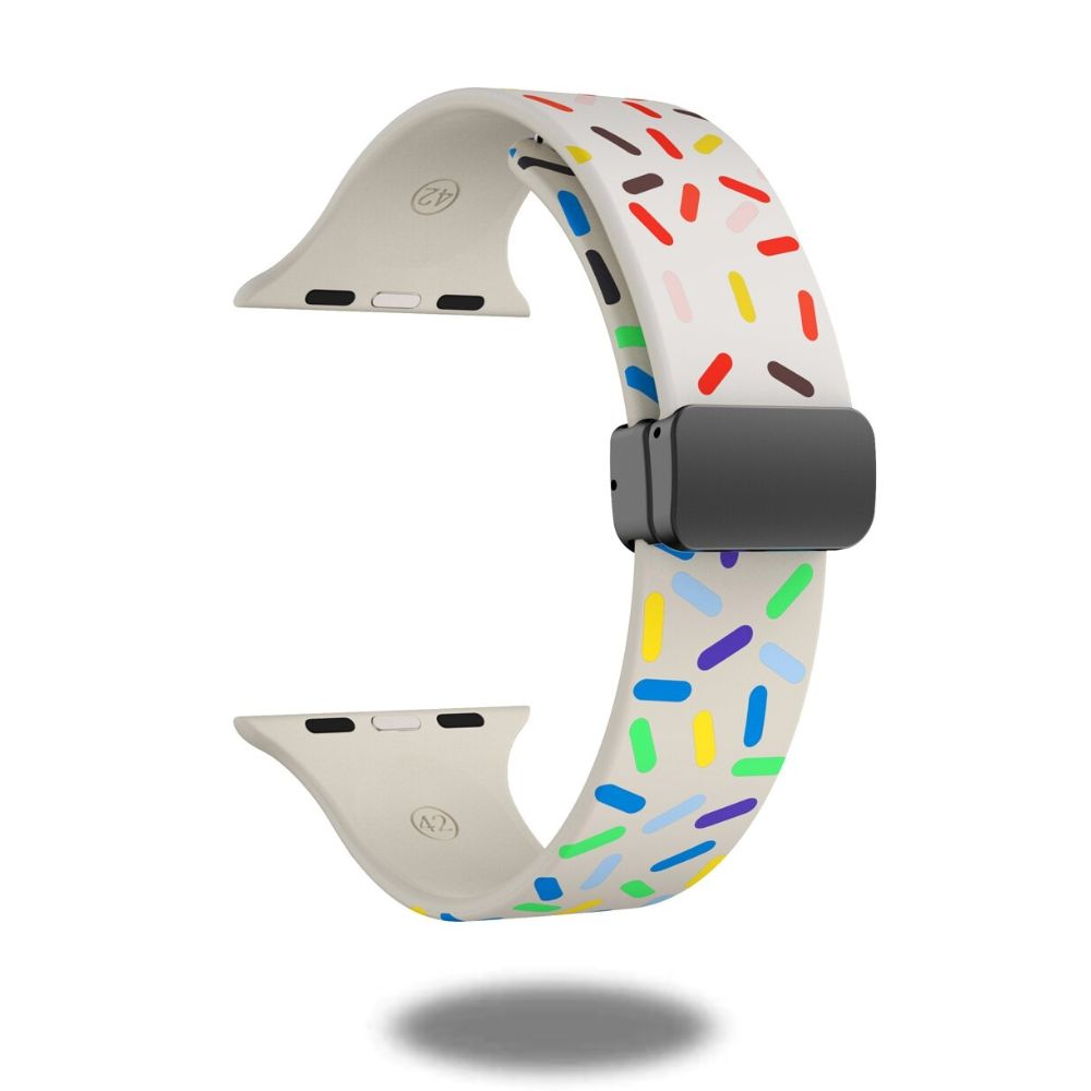 Rainbow Silicon Magnetic Clasp Bands