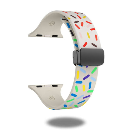 Rainbow Silicon Magnetic Clasp Bands