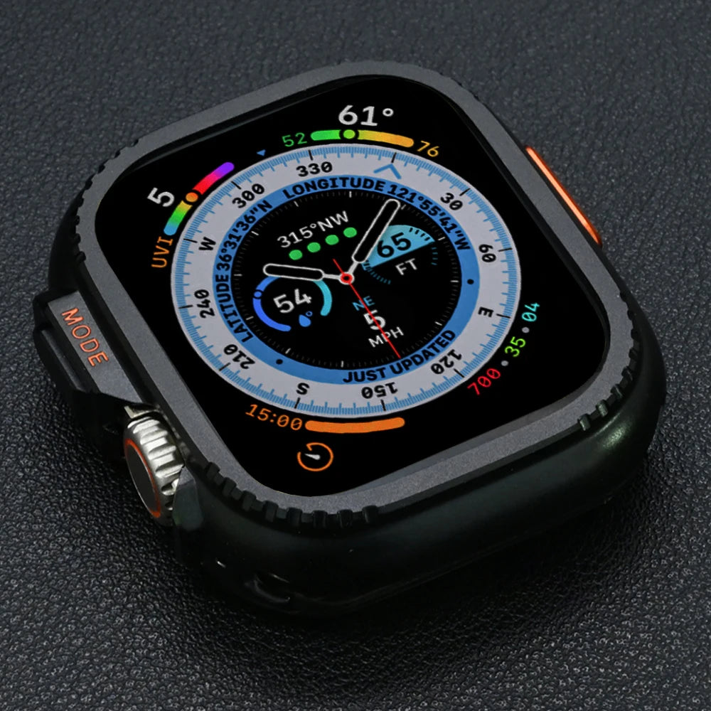 Rugged Aluminum Alloy Case for Apple Watch Ultra 3/Series 11/9/8/7 – 49mm to 44mm