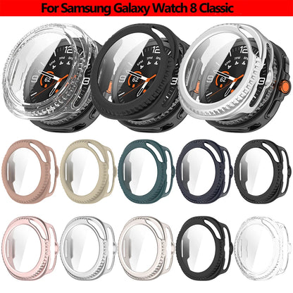Galaxy Watch 8 Screen Protector Case 40/44mm – PC Bumper Cover