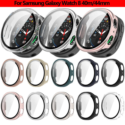 Galaxy Watch 8 Screen Protector Case 40/44mm – PC Bumper Cover