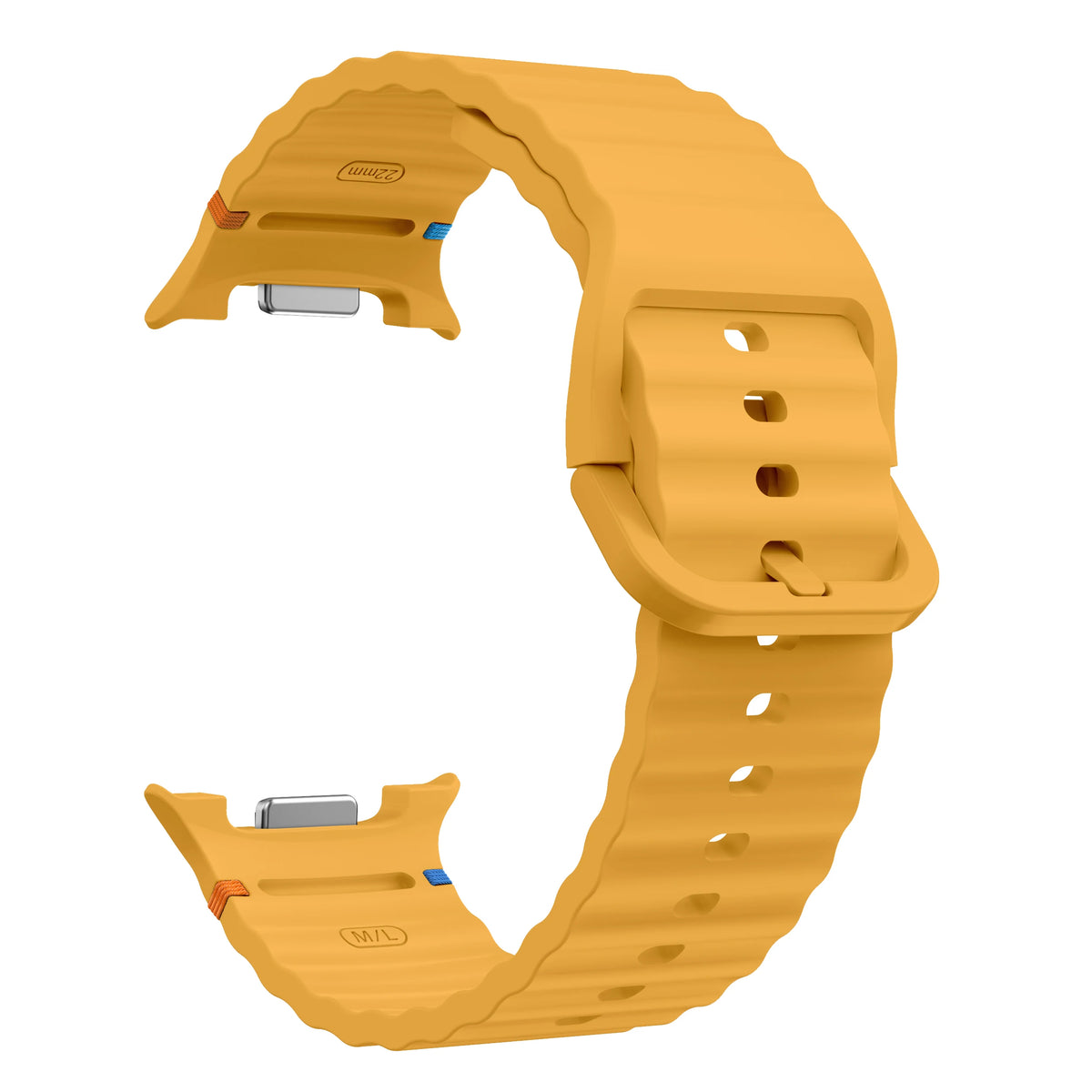 Silicone Sport Band for Samsung Galaxy Watch 9 and Galaxy Watch 9 and Watch 8 & 8 Classic in vibrant yellow color, designed for comfort and performance.