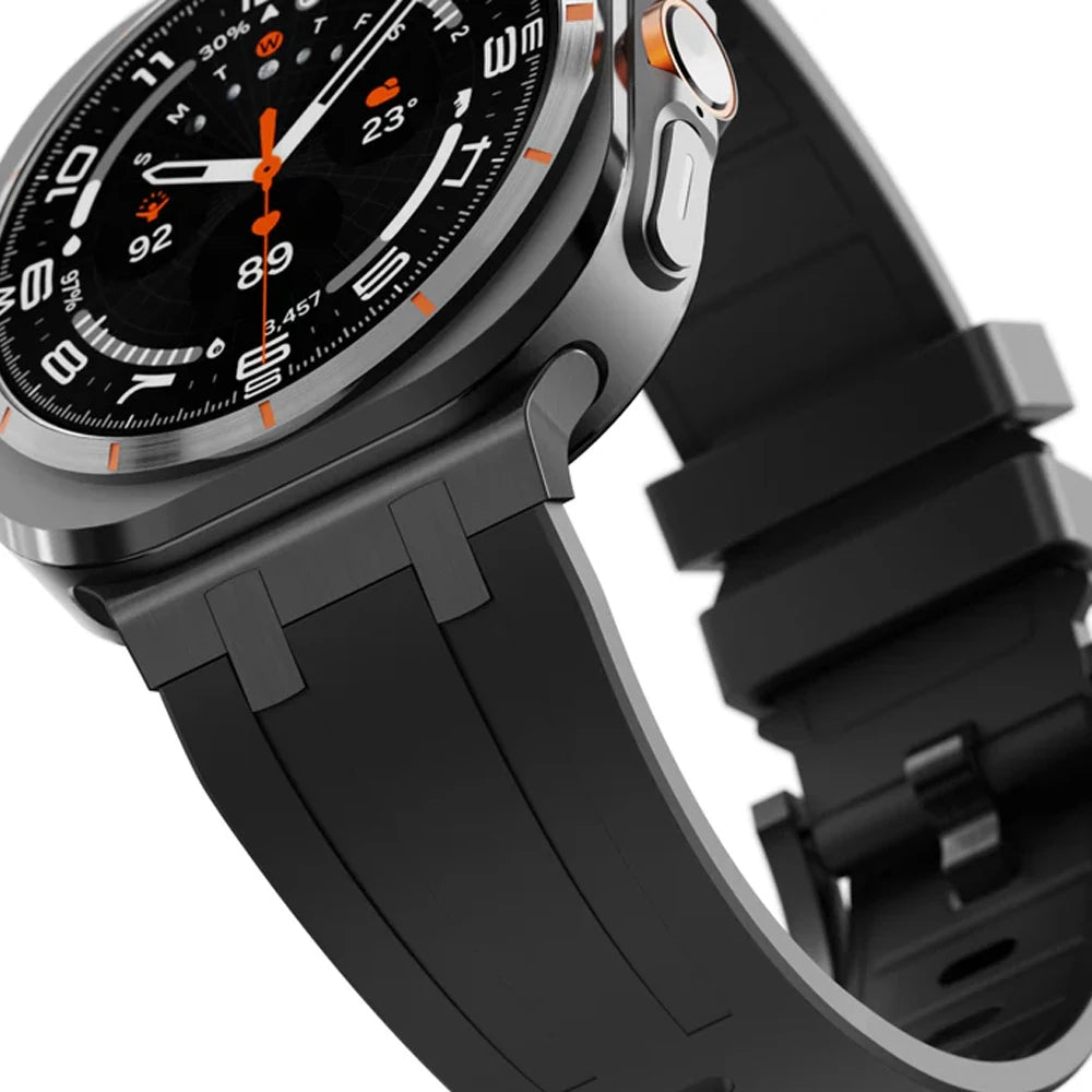 Sports Silicone Band for Samsung Galaxy Watch Ultra 47mm featuring a sleek design and sturdy connection.