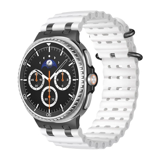 Sports Silicone Galaxy Watch 9 and Galaxy Watch 9 and Watch 8 Bands | Ocean Soft Strap 40/44/46mm with premium comfort and stylish design.