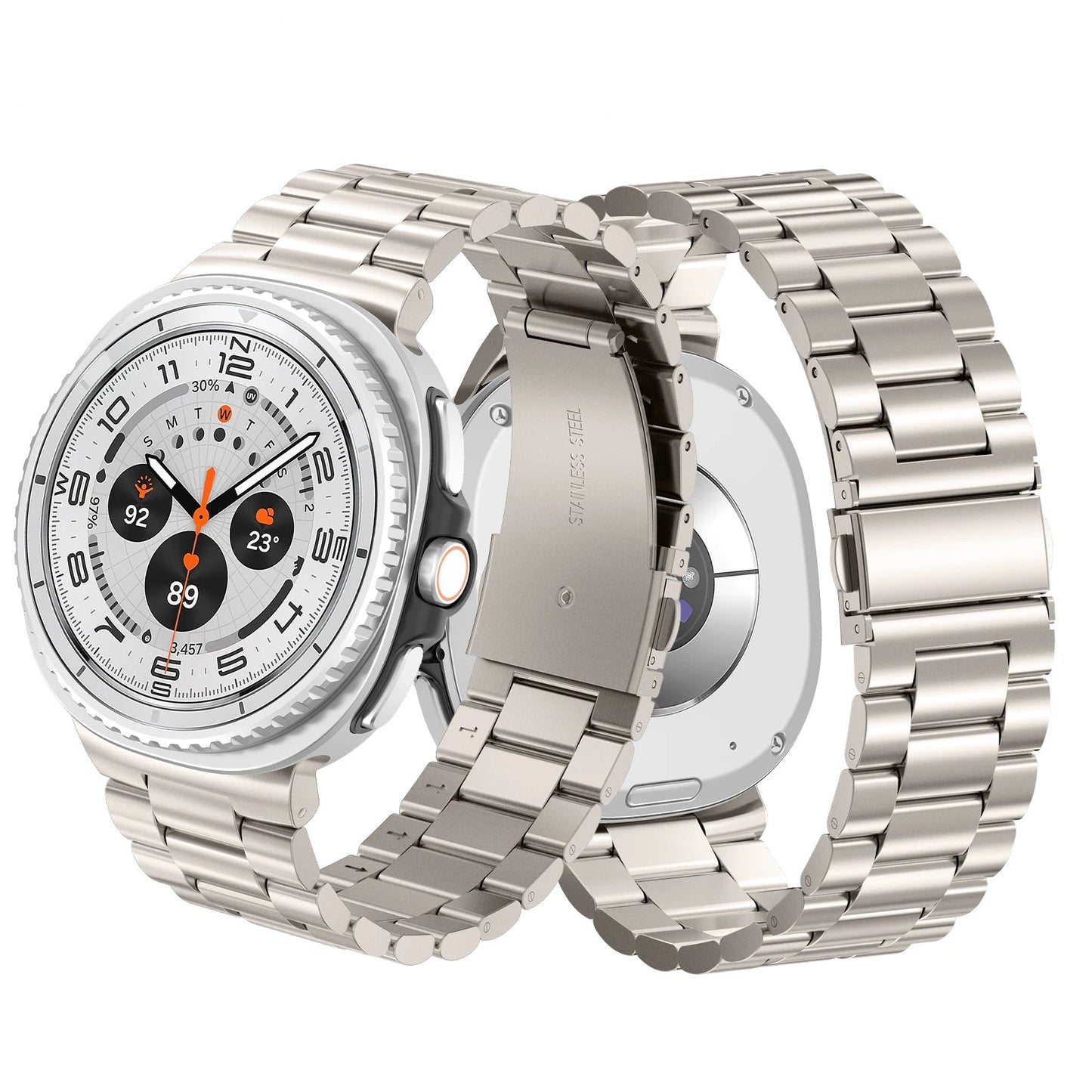 Stainless Steel Metal Band for Galaxy Watch 8 & Classic 46mm