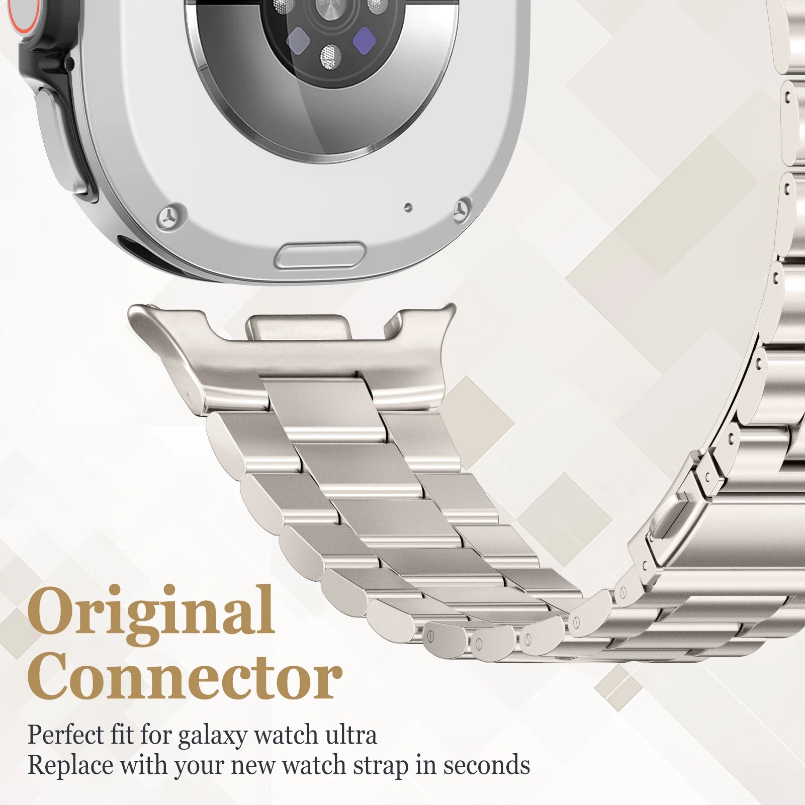 Stainless Steel Metal Band Galaxy Watch 9 & 8 (40/44/46mm