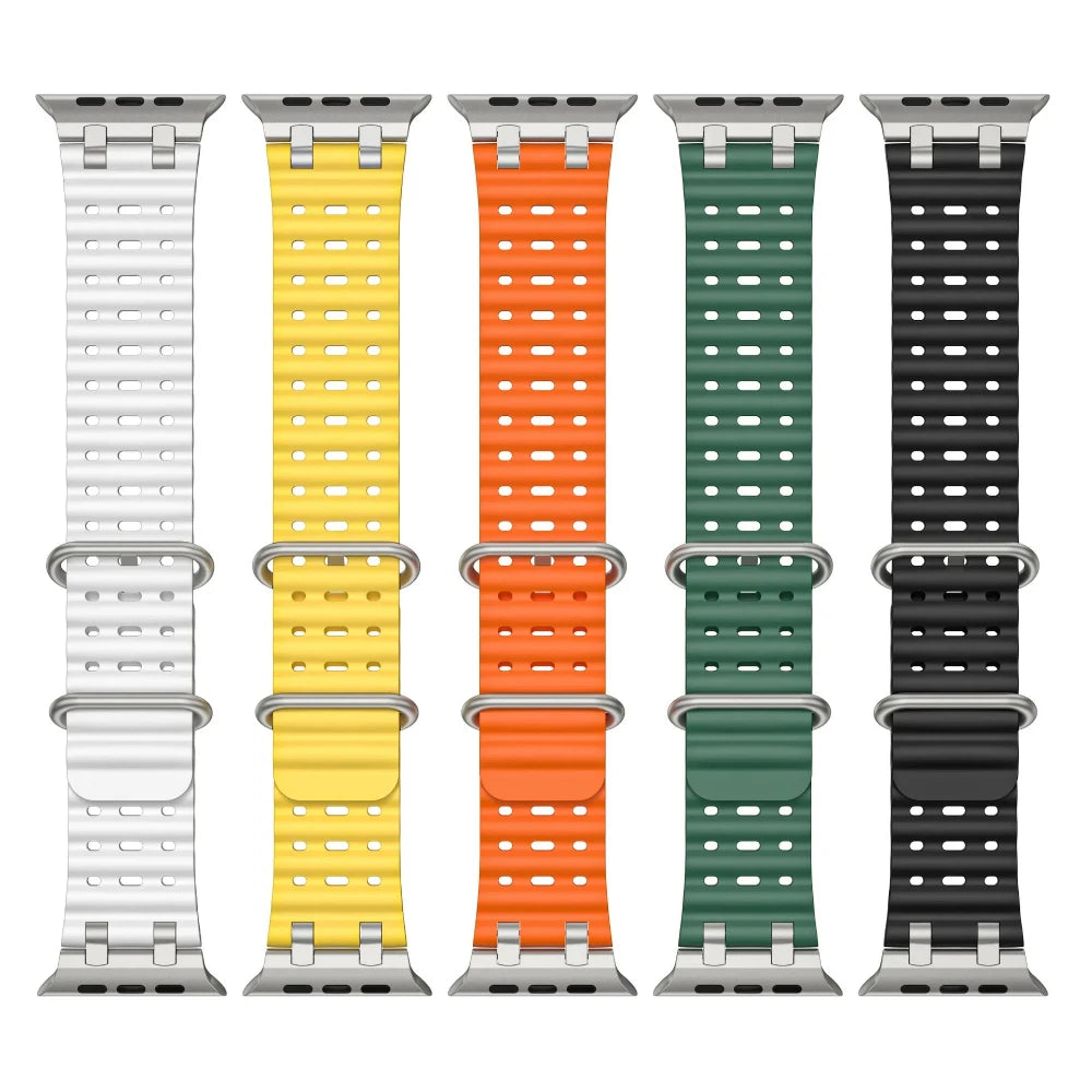 Upgraded Ocean Silicone Bands for Apple Watch (Limited Stock)