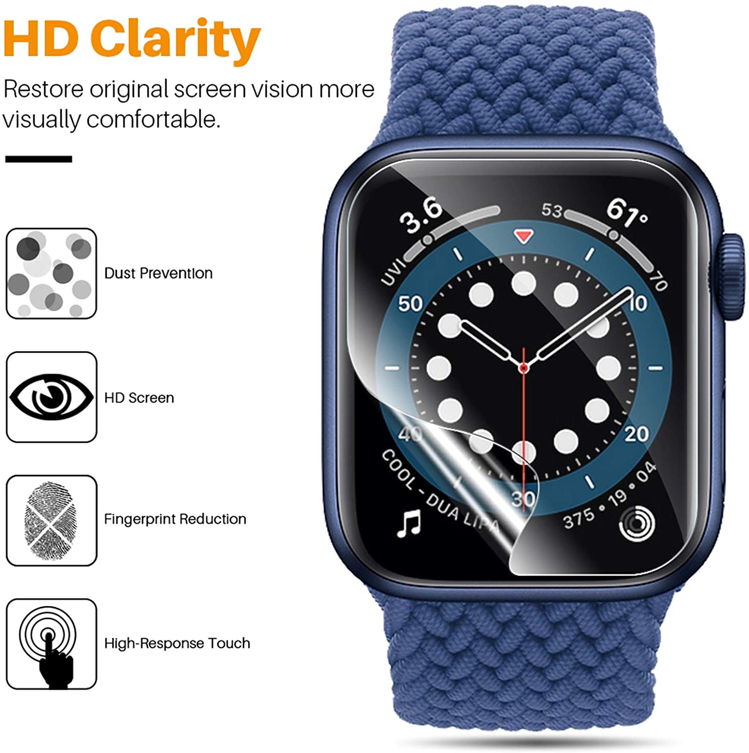HD Film For Apple Watch (Not Tempered Glass)