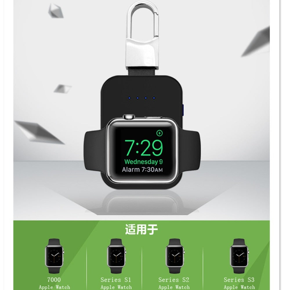 Keychain Wireless Power Bank IQ Charger for Apple Watch