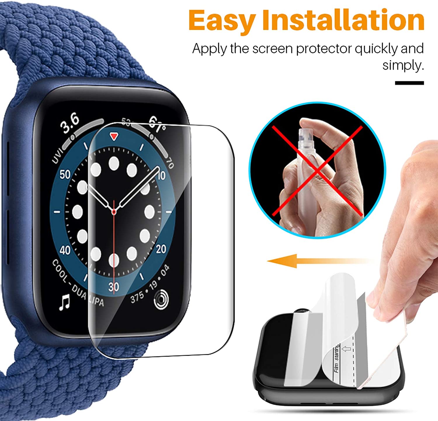 HD Film For Apple Watch (Not Tempered Glass)