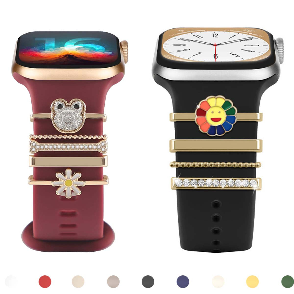 Accessoires de breloques de bijoux décoratifs pour bracelets de montre