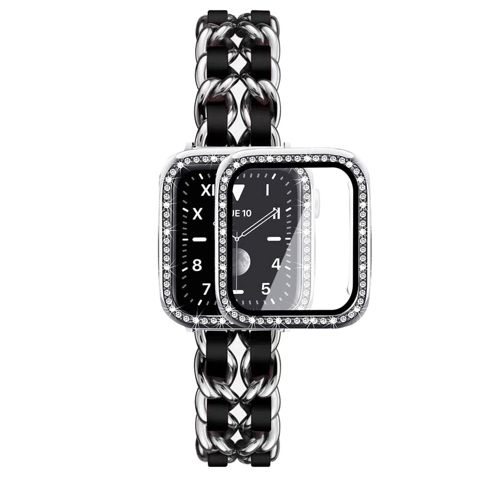 Luxury Bracelet with Case and Glass