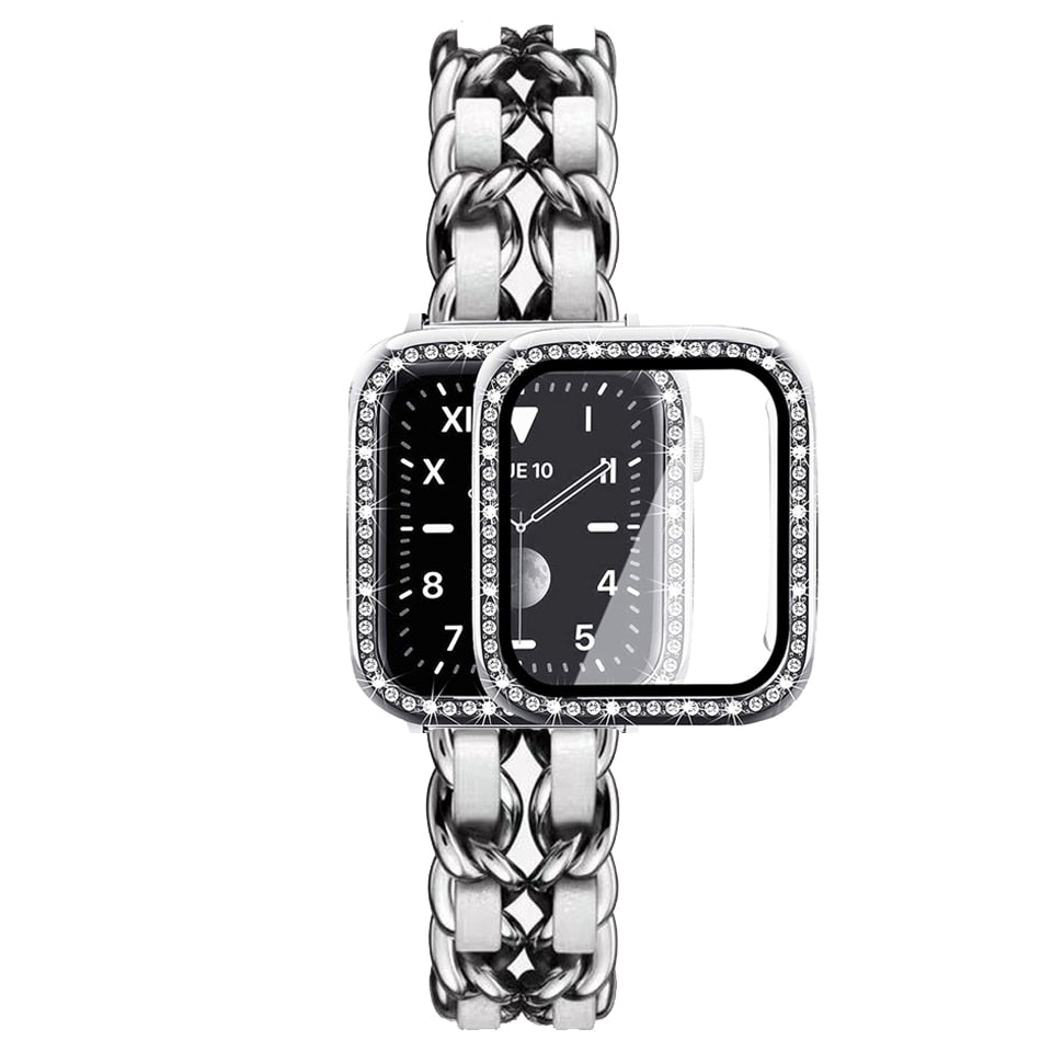 Luxury Bracelet with Case and Glass